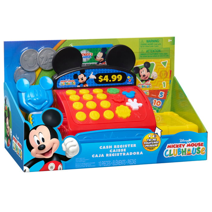 JUST PLAY Caisse Enregistreuse Interactive Mickey Mouse Clubhouse Disney - Jeu Enfant +3 Ans