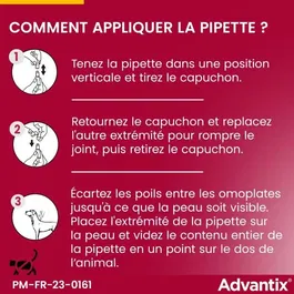 Advantix Antiparasitaire pour Chien Petite Race 4 à 10 kg, 6 Pipettes - Large Spectre d'Action et Répulsif Contre Tiques & Puces