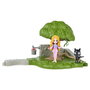 Spin Master Diorama Figurine Luna Lovegood Créatures Magiques Harry Potter Monde des Sorciers avec Bowtruckle et Bébé Thestral Volant