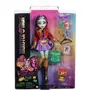 Monster High Poupee Jinafire Long Dragon, Poupée Articulée avec 7 Accessoires et Animal de Compagnie, Jouet pour Enfants à partir de 3 Ans