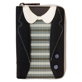 LOUNGEFLY Portefeuille Lydia Deetz Beetlejuice 2 avec brillance dans le noir en cuir vegan - Cartera Loungefly