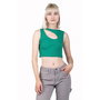 Maillot de Corps sans Manches pour Femme 24COLOURS Vert S