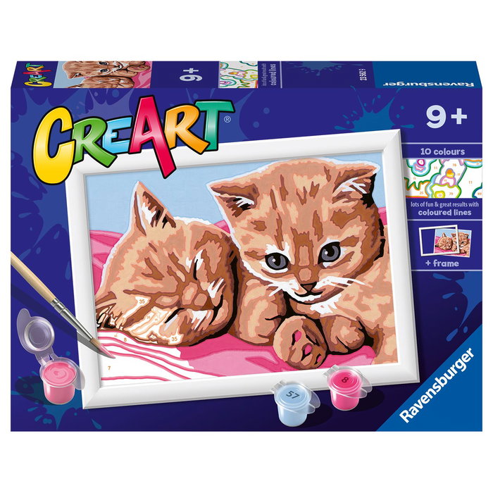 Ravensburger - Creart Serie E Classic - Jeu de peinture par numéros - Amis chats - À partir de 9 ans - Réf. 23562 Ravensburger - Creart Serie E Classic - Jeu de peinture par numéros - Amis chats - À partir de 9 ans - Réf. 23562