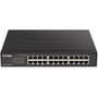D-Link Switch Géré 24 Ports Gigabit Ethernet PoE 12 Ports PoE 100 W - DGS-1100-24P