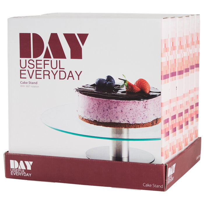 Day Fonte Giratoria en verre et acier inoxydable 30 cm Day Fonte Giratoria en verre et acier inoxydable 30 cm