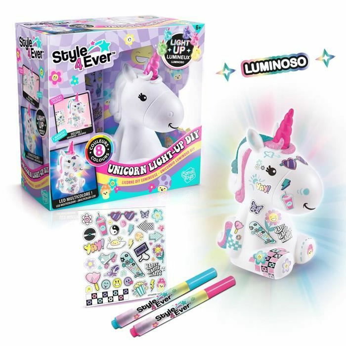 Canal Toys Licorne Y2K DIY Lumineuse à décorer - Edition Collector Canal Toys Licorne Y2K DIY Lumineuse à décorer - Edition Collector