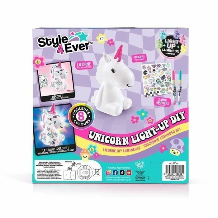 Canal Toys Licorne Y2K DIY Lumineuse à décorer - Edition Collector Canal Toys Licorne Y2K DIY Lumineuse à décorer - Edition Collector