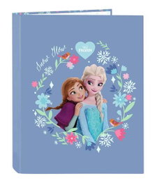 Safta Folio 4 Ani.Mixtas Frozen - Classeur à anneaux 26,5x33x4cm - Dès 3 ans