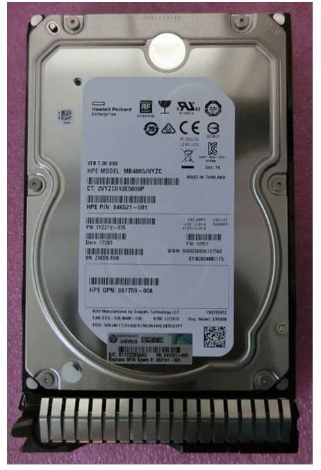 HP Hewlett Packard Enterprise 4 To, 3,5 pol, 12G SAS, 7200 tr/min, LFF, SC, MDL, 512e