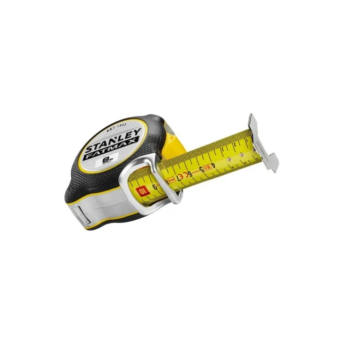 Stanley FMHT38217-0 Mètre Ruban à Lame FatMax Xtreme Pro 8 m avec Protection Blade Armor, Largeur 32 mm, Classe II, Étui Bi-Matière Ergonomique