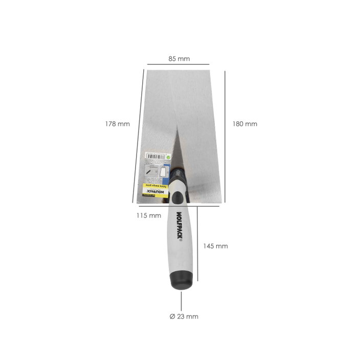WOLFPACK LINEA PROFESIONAL Truelle Maurer Gummy-grip 341-a 180 mm