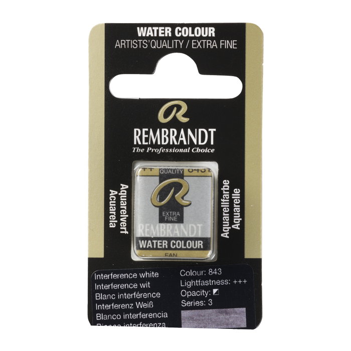 Rembrandt Aquarelle en Pastille Blanc Interférence 843 Rembrandt Aquarelle en Pastille Blanc Interférence 843