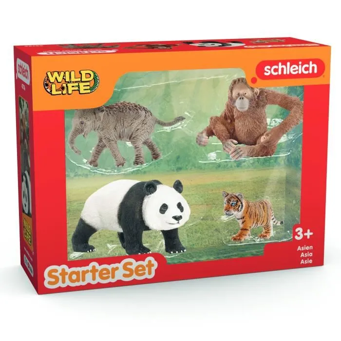 Schleich 42736 Mes Premiers Animaux d'Asie - Figurines Wild Life pour enfants dès 3 ans Schleich 42736 Mes Premiers Animaux d'Asie - Figurines Wild Life pour enfants dès 3 ans