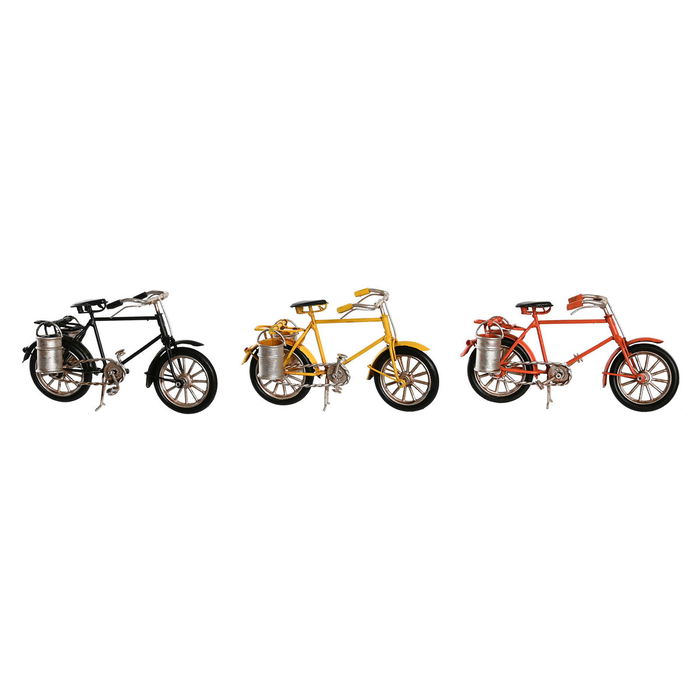 Figurine Décorative DKD Home Decor Jaune Noir Orange Bicyclette Vintage 16,5 x 5,5 x 9 cm (3 Unités) Figurine Décorative DKD Home Decor Jaune Noir Orange Bicyclette Vintage 16,5 x 5,5 x 9 cm (3 Unités)