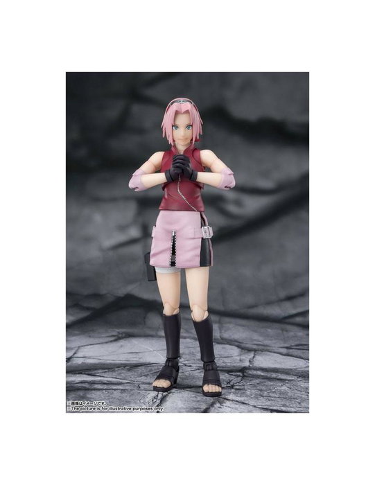 Tamashii Nations SH Figuarts Naruto Shippuden Sakura Haruno - Figurine articulée 14 cm PVC