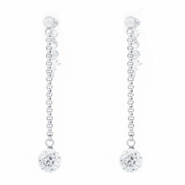 Folli Follie Boucles d'oreilles en acier inoxydable argenté 47mm