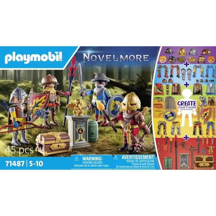 Playmobil Chevaliers de Novelmore - 4 figurines et accessoires