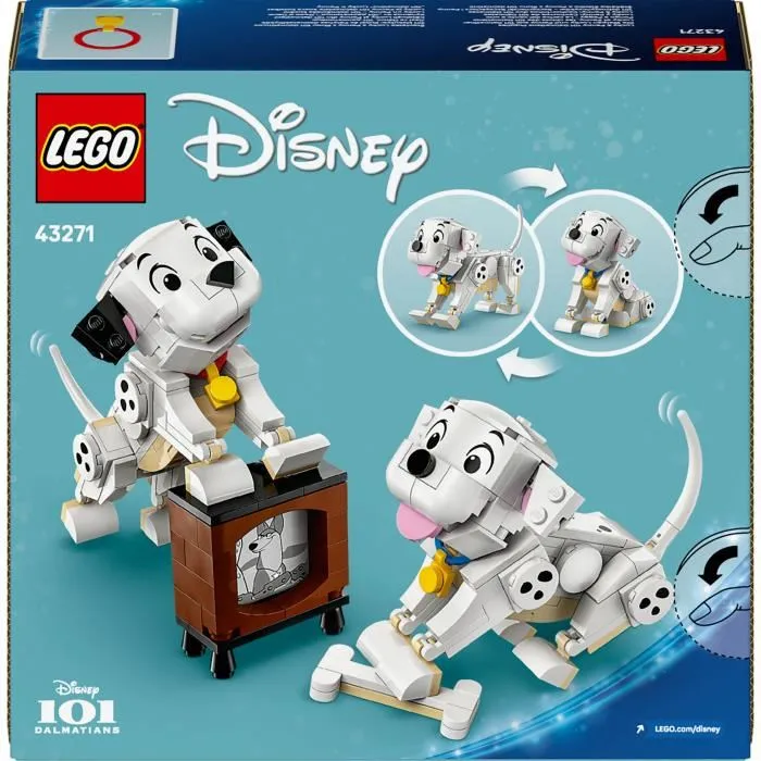 Lego Set de Construction 43271 - Les Chiots des 101 Dalmatiens : Lucky et Penny, Jeu Disney pour Enfants dès 6 ans