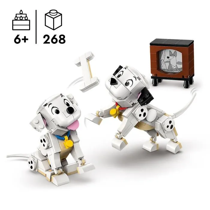 Lego Set de Construction 43271 - Les Chiots des 101 Dalmatiens : Lucky et Penny, Jeu Disney pour Enfants dès 6 ans