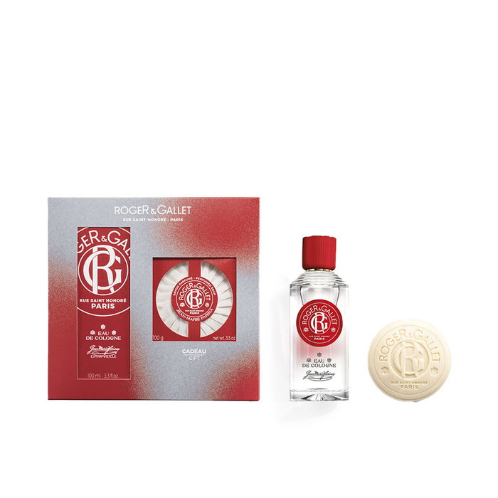 Roger & Gallet Coffret Cadeau 2 Pièces Jean Marie Farina - Eau de Cologne Vaporisateur 100 ml + Savon 100 g - Parfum Unisexe aux Essences d'Agrumes Roger & Gallet Coffret Cadeau 2 Pièces Jean Marie Farina - Eau de Cologne Vaporisateur 100 ml + Savon 100 g - Parfum Unisexe aux Essences d'Agrumes
