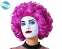 Peluca Perruque Rizée et Bouclée Violette 130 g pour Clown, Arlequin, Déguisement, Fête Fantaisie