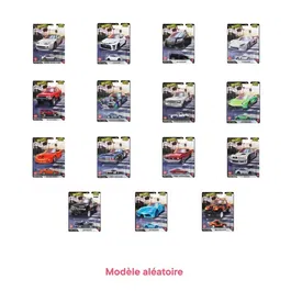 Hot Wheels Boulevard - Véhicule miniature 1/64 en métal avec roues Real Riders - Modèle aléatoire - Lot de 4 coffrets de 5 voitures (20 véhicules au total)