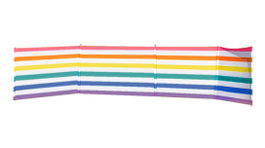 Marbueno 10497 Paravent 5 Poteaux Acier Polyester Rayures Couleurs 360x80 cm Plage Piscine Jardin Camping