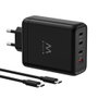 Ewent EW1337 Chargeur GaN 140W 4 Ports