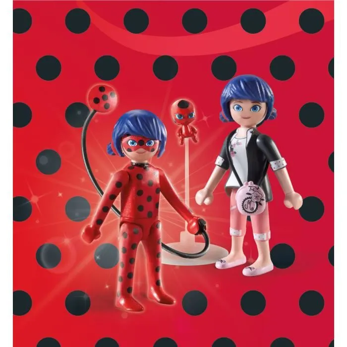 Playmobil 71336 Bracelet Miraculous avec Breloques - Marinette & Ladybug - Accessoire Enfant