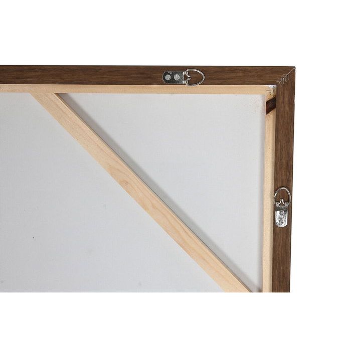 Toile Home ESPRIT Brun foncé Marron Clair Abstrait Moderne 100 x 4 x 140 cm (2 Unités)