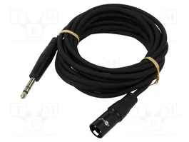 GOOBAY Câble Jack 6,35mm 3pin vers XLR mâle 3pin 5m