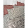 BigBuy Home Parure de couette rouge à carreaux 220 x 240 cm