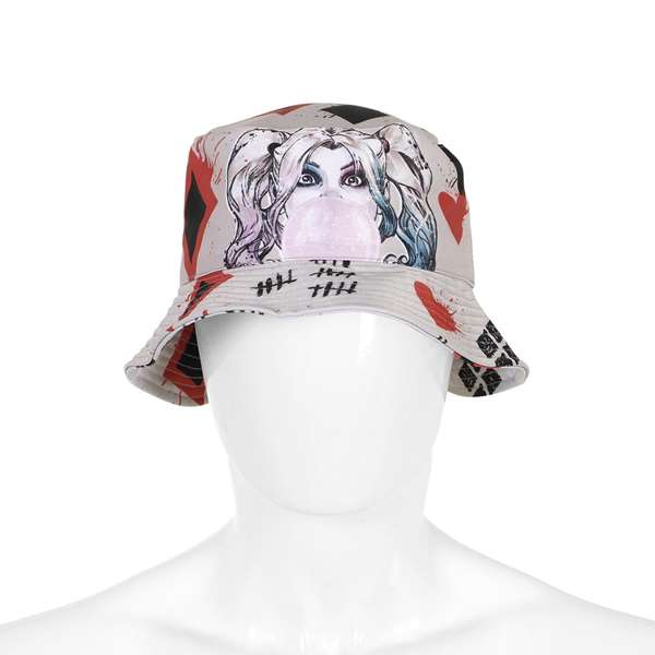 Karactermania Gorro infantil Harley Quinn - Chapeau de pêcheur pour enfant taille 8 ans (3 ans et plus) - Cotton