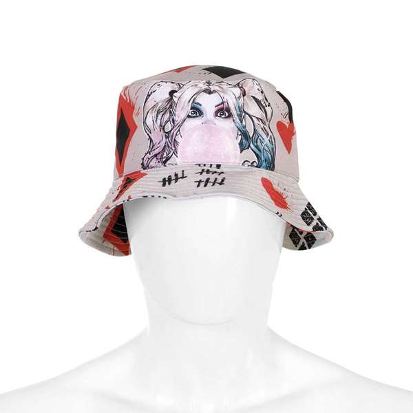 Karactermania Gorro infantil Harley Quinn - Chapeau de pêcheur pour enfant taille 8 ans (3 ans et plus) - Cotton