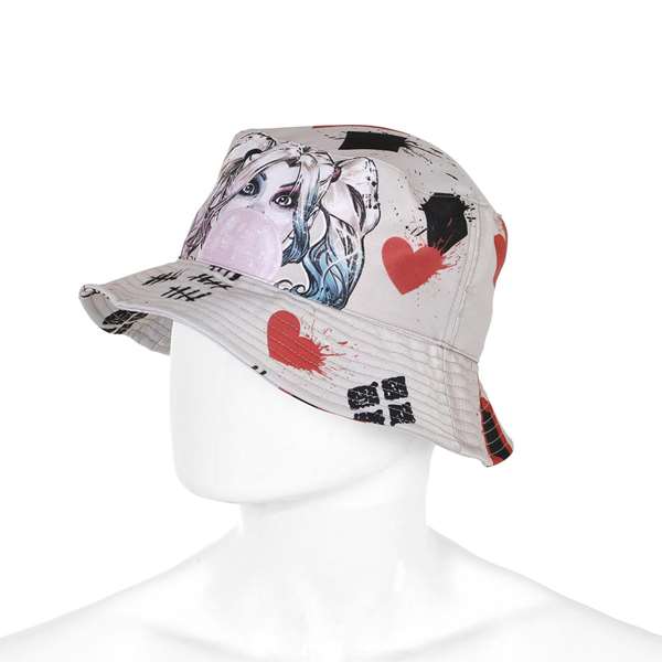 Karactermania Gorro infantil Harley Quinn - Chapeau de pêcheur pour enfant taille 8 ans (3 ans et plus) - Cotton