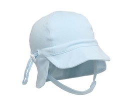 KioKids Chapeau de bébé bleu avec protection solaire UPF 50+
