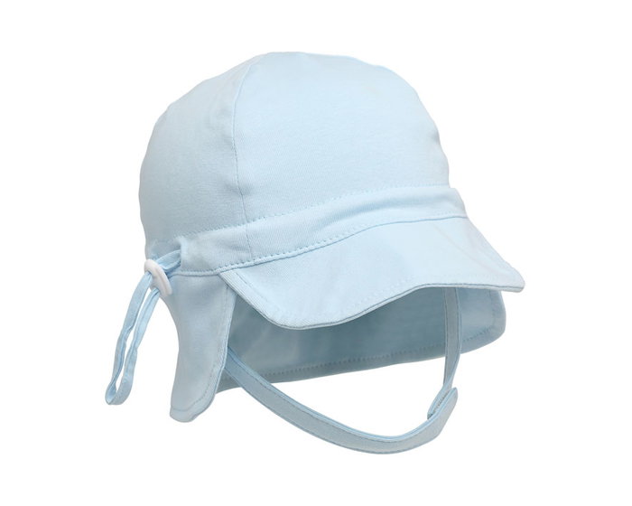 KioKids Chapeau de bébé bleu avec protection solaire UPF 50+ KioKids Chapeau de bébé bleu avec protection solaire UPF 50+