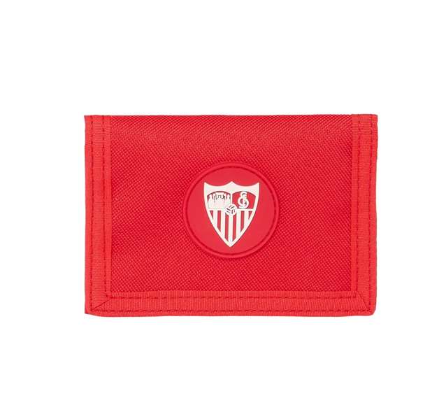 Safta Portefeuille avec tête coussinée Sevilla FC 12.5 x 9.5 x 1 cm - Officiel