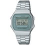 Montre Unisexe Casio A168WA-3AYES Vert Argenté (Ø 36 mm) (Ø 35 mm)