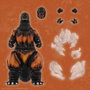 Toho figurine Ultimates Burning Godzilla 1995 20 cm