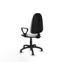 PIQUERAS Y CRESPO Chaise de bureau Algarra, tissu blanc, sans roulettes