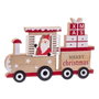 BigBuy Home Décorations de Noël Père Noël Train en bois Multicouleur