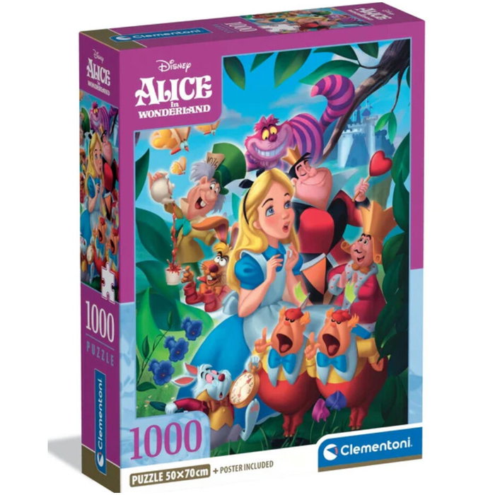 CLEMENTONI - Puzzle Disney 1000 Pièces Alice au Pays des Merveilles Alicia - Taille 70 x 50 cm CLEMENTONI - Puzzle Disney 1000 Pièces Alice au Pays des Merveilles Alicia - Taille 70 x 50 cm