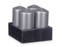 Acorde Bougie Taco Argent 15,5 cm Cire (Set de 12)