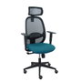 Piqueras y Crespo Chaise de bureau Cilanco, Vert pétrole et Noir, mécanisme Synchro
