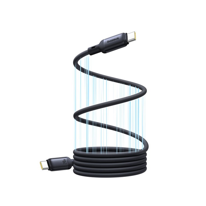 Baseus PicoGo Câble de charge magnétique USB-C 240W 1m, noir