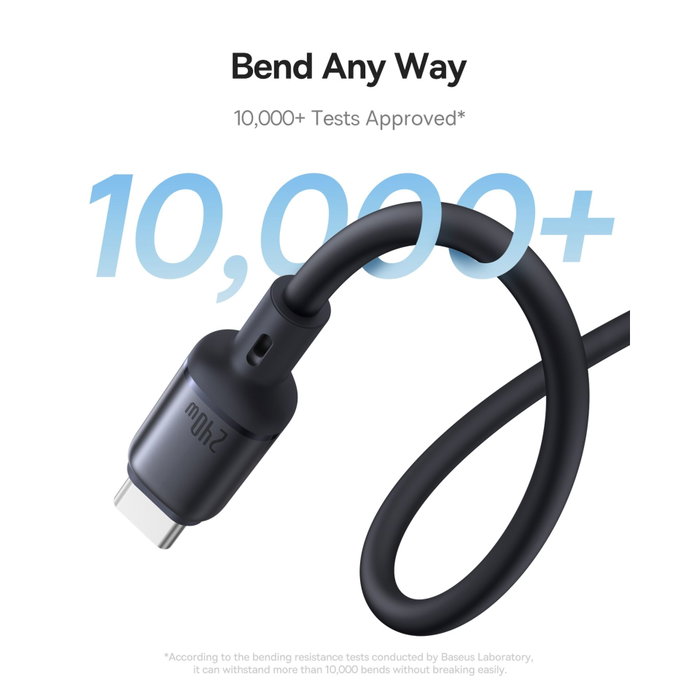 Baseus PicoGo Câble de charge magnétique USB-C 240W 1m, noir