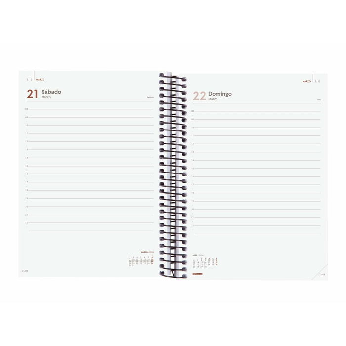Agenda Finocam OPAQUE Bleu A5 15,5 x 21,2 cm 2026