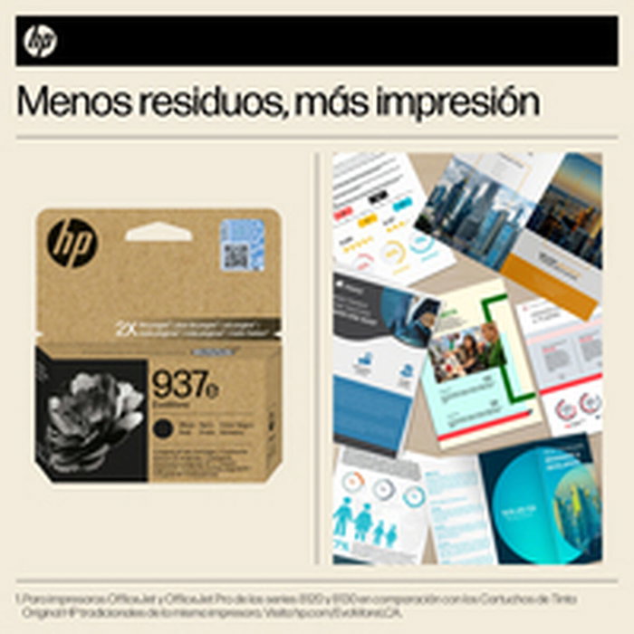 HP 937e EvoMore Cartouche d'encre Noir XL HP 937e EvoMore Cartouche d'encre Noir XL