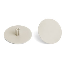 HERRAJES ALK Tapa embellecedora Allen 6 Ø40mm Pivot 8mm Gris Aspect Lin